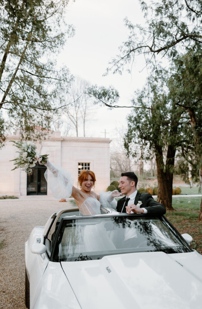  Grand exit at micro wedding venue in Knoxville, Tennessee. 