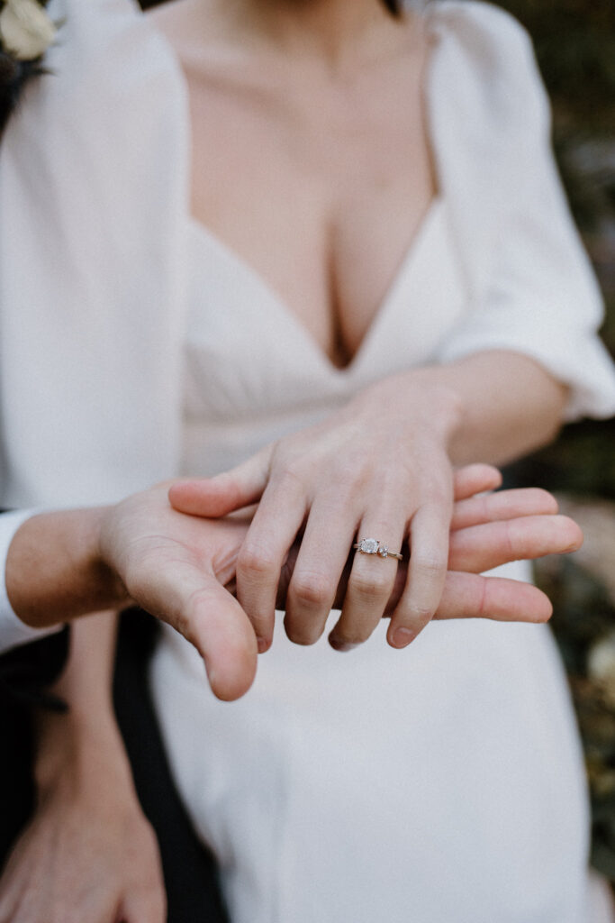Vintage inspired wedding band.