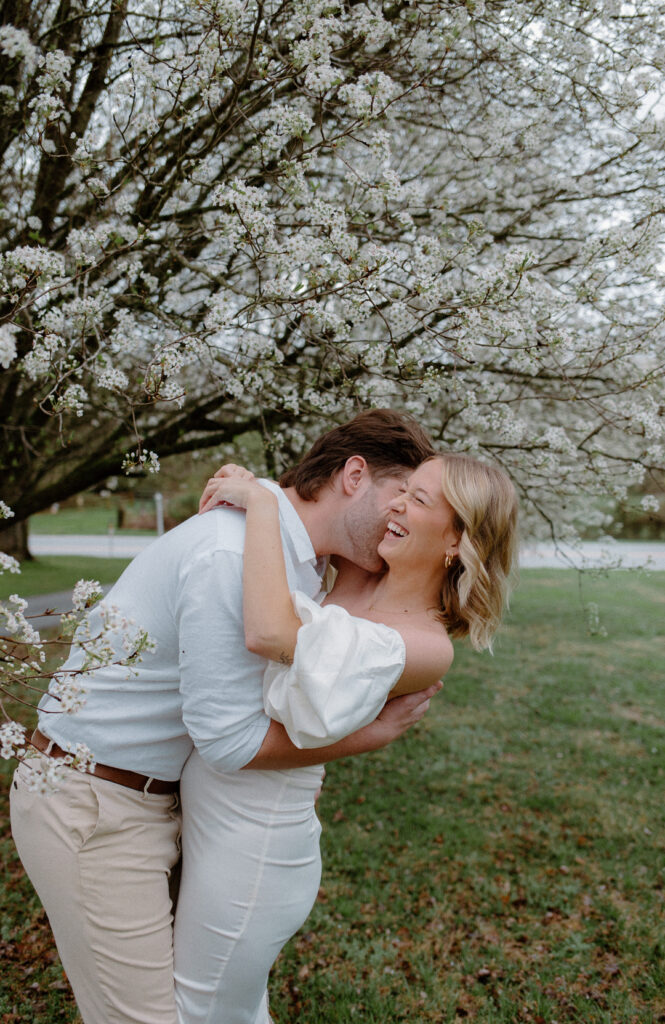Spring engagement session outfit planning. 