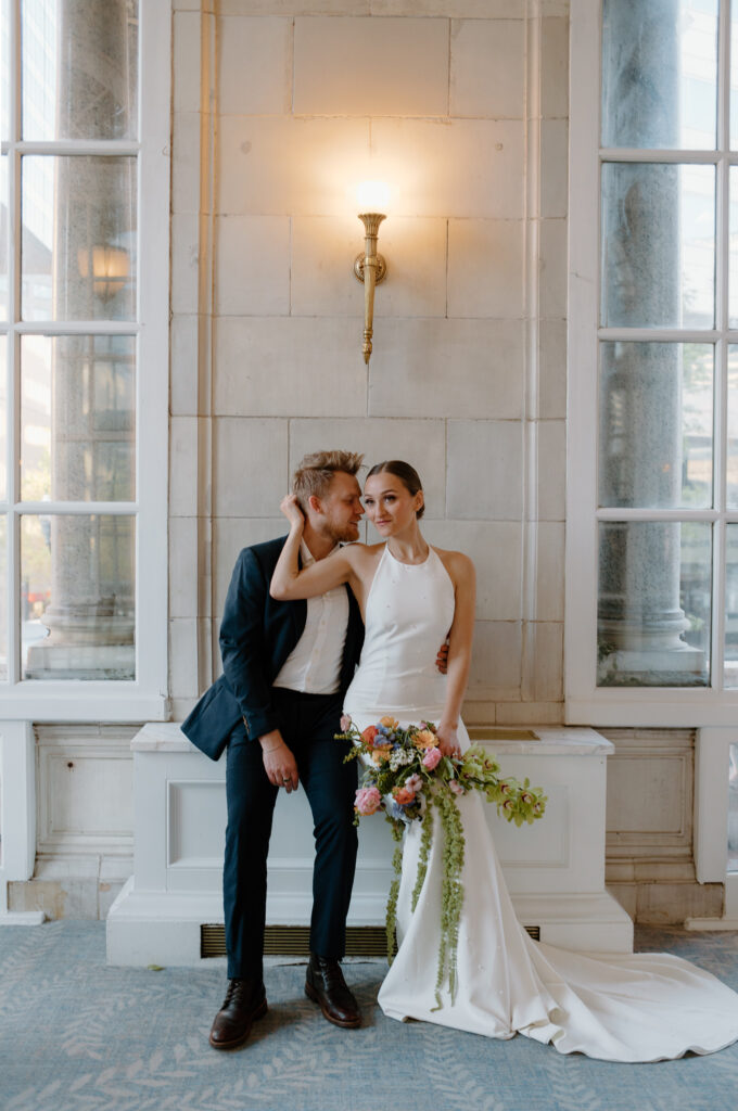 Nashville Wedding Venue bride and groom portraits. 