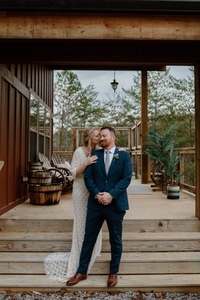 Smoky Mountain elopement at private cabin.