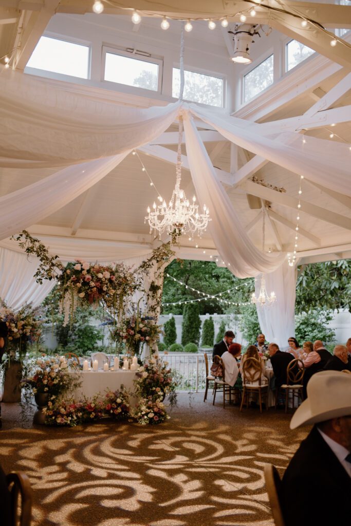 Romantically lit dance floor at CJ's Off the Square, a Nashville Wedding Venue.