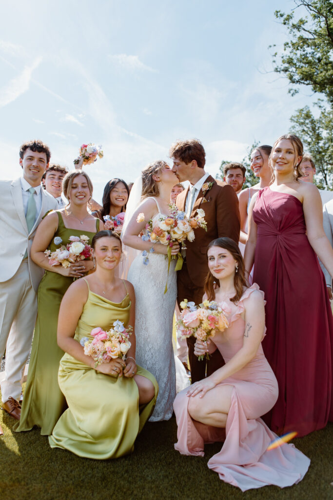 Vibrant bridal part photos Nichols Heir Summer Garden Wedding in Sevierville, TN