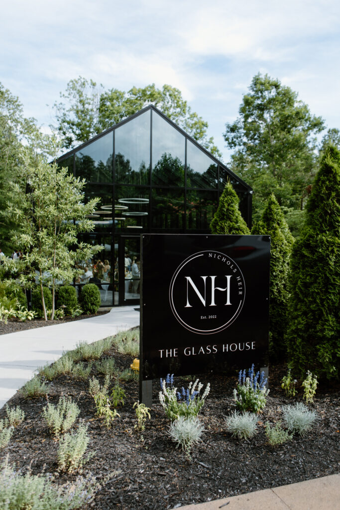 The Glass House Nichols Heir Summer Garden Wedding in Sevierville, TN