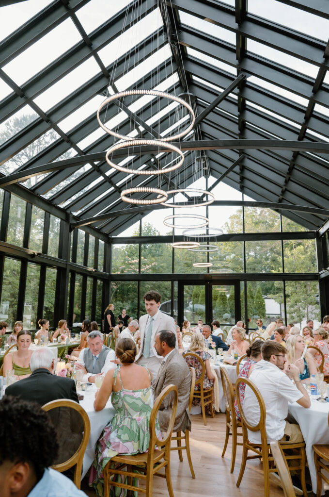 Indoor wedding reception space Nichols Heir Summer Garden Wedding in Sevierville, TN