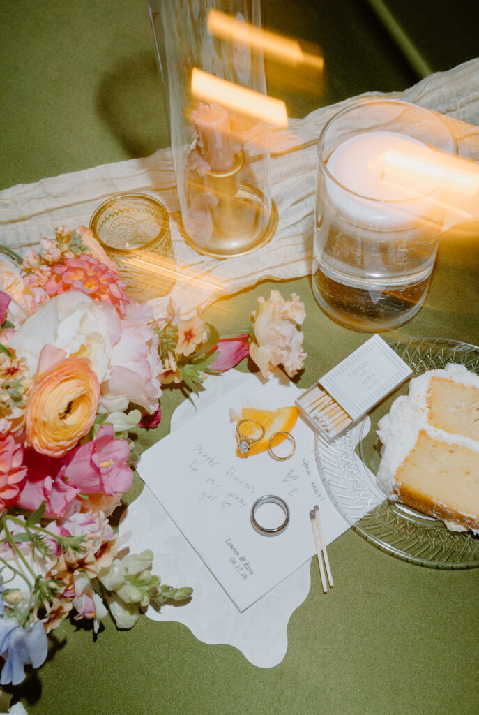 Nighttime reception details Nichols Heir Summer Garden Wedding in Sevierville, TN