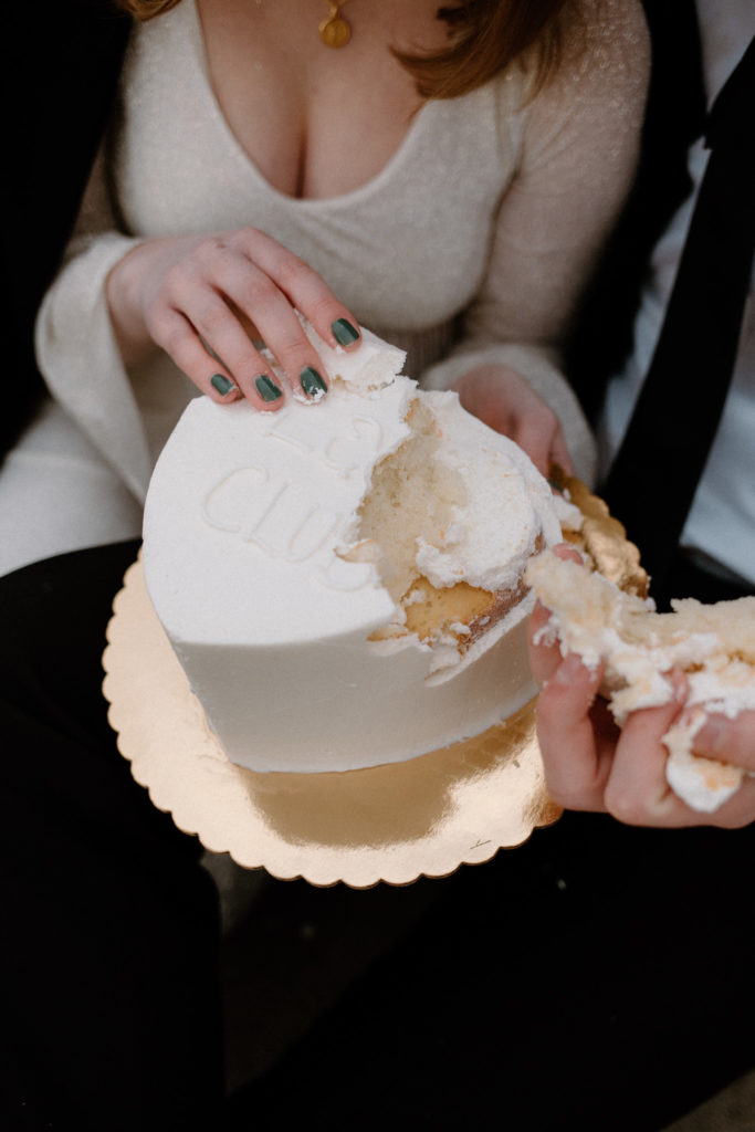 Instead of bringing champagne to your engagement session, why not a cute heart shaped cake instead? This cake was exactly what we needed to make this engagement session supper cute and totally unique. 
